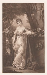 Portret de Frances Abington-Barton como Thalia de James Watson (prentmaker)