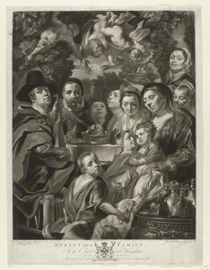 Retrato de Jacques Jordaens con sus padres, hermanos y hermanas Rubens y familia (título sobre objeto) Pinturas de The Houghton Gallery (título de la serie) The Houghton Gallery (título de la serie)