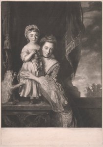 Margaret Georgiana, Vizcondesa de Spencer y su hija de James Watson