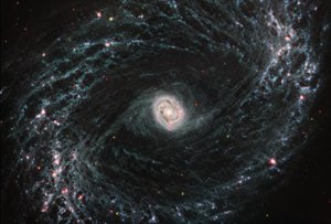 NGC 1433 (Imagen MIRI) de James Webb Space Telescope (NASA)