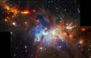 La protoestrella EC 53 en la Nebulosa de Serpens (imagen de la NIRCam)
