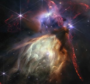 Rho Ophiuchi (Imagen NIRCam) de James Webb Space Telescope (NASA)