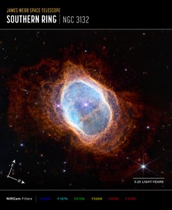 Nebulosa del Anillo Sur (Imagen NIRCam Compass)