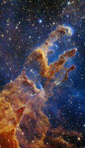 Los Pilares de la Creación (Imagen Webb NIRCam) de James Webb Space Telescope (NASA)