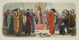 Albemarle y Fitzwalter intercambian desafíos, de A Chronicle of England BC 55 to AD 1485, pub. Londres de James William Edmund Doyle