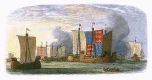 Batalla de Sluys de James William Edmund Doyle