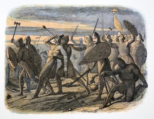 Muerte del Rey Harold, Batalla de Hastings, 1066, 1864 de James William Edmund Doyle