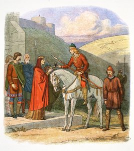 Eduardo el Mártir llegando a Corfe, Dorset, 978 de James William Edmund Doyle