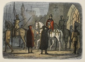 Enrique V marcha contra los Lollards, de A Chronicle of England BC 55 to AD 1485, pub. Londres, 1863