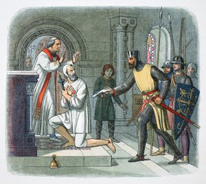 Hubert de Burgh sacado del santuario en Boisars, Francia, 1232 de James William Edmund Doyle