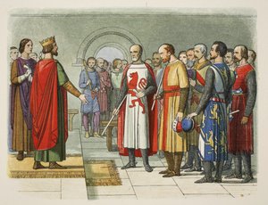 El rey Enrique III y su parlamento, Westminster, 1258, de 