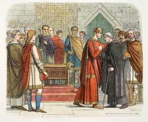 El Rey Guillermo I rinde homenaje a los líderes ingleses de James William Edmund Doyle