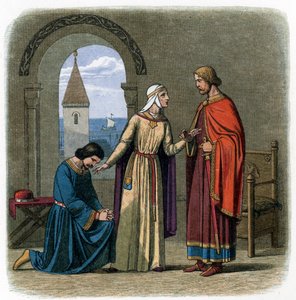 Por consejo de su madre, Leonor de Aquitania, el Rey Ricardo I de James William Edmund Doyle