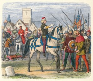 Ricardo asume el mando de los rebeldes, 1381 1864 de James William Edmund Doyle