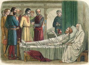 Ricardo perdona al arquero que le disparó, 1199, 1864 de James William Edmund Doyle