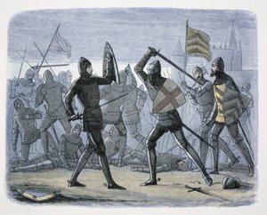 El sitio de Calais, Francia, 1346-1347, 1864