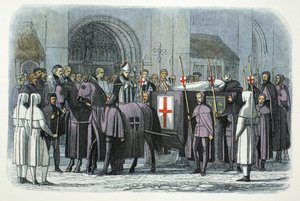 El cuerpo de Ricardo II llevado a la Catedral de San Pablo, Londres, 1400 1864 de James William Edmund Doyle