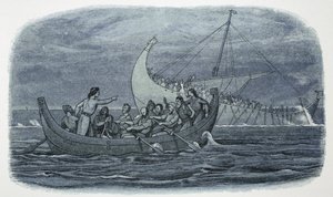Naufragio del Barco Blanco, Francia, 1120, 1864 de James William Edmund Doyle
