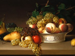 Frutas en una cesta china, 1822