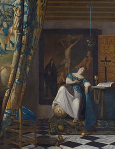 Alegoría de la fe, c.1672-74 (óleo sobre lienzo) de Jan (1632 75) Vermeer