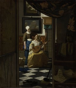 La carta de amor, c.1669-70 de Johannes Vermeer