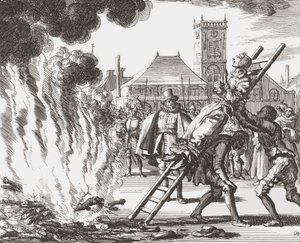 Una bruja condenada a ser quemada viva en la Holanda del siglo XVI