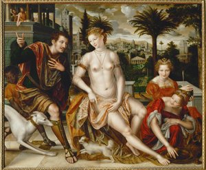 David y Bathseba ... de Jan (manner of) Massys