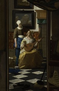La carta de amor, c.1669-70 de Jan Vermeer van Delft