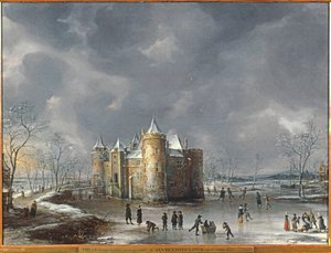 El castillo de Muiden en invierno de Jan Abrahamsz. Beerstraten