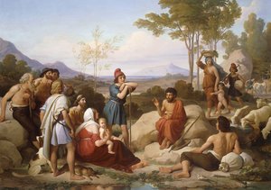 Esopo contando una fábula de Jan Adam Janszoon Kruseman