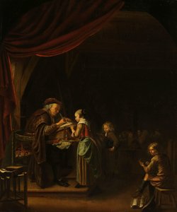 El maestro de escuela de Jan Adriaensz. van Staveren (copy after)