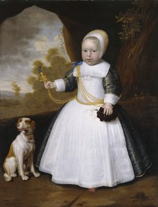 Retrato de un niño con un perro