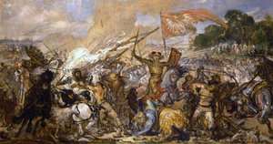 El boceto de la Batalla de Grunwald