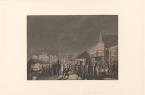 Feria en el Botermarkt de Amsterdam, 1810 de Jan Anthonie Langendijk Dzn