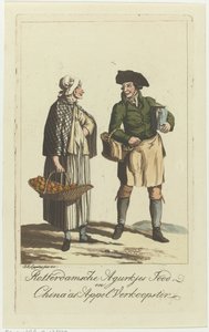 comerciantes de rotterdam Rotterdamsche Gherkins judía y vendedora de cenizas de Apple de China de Jan Anthonie Langendijk Dzn