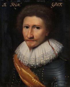 Retrato de Johann Conrad von Salm, Waldgrave y Rhinegrave van Dhaun de Jan Antonisz van Ravesteyn (workshop of)