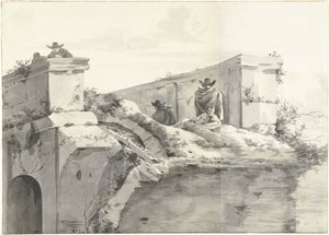 Vista del Borde del Ponte Rotto en Roma