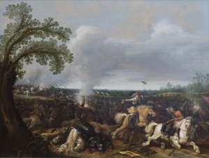 El rey Gustavo II Adolfo de Suecia en la batalla de Lützen el 16 de noviembre de 1632 de Jan Asselijn