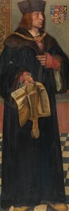 Maximiliano I, Emperador del Sacro Imperio Romano Germánico (óleo sobre tabla) de Jan August Hendrik Baron Leys
