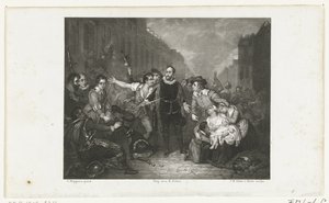 El autosacrificio del alcalde Pieter van der Werff, 1574 de Jan Baptist Tetar van Elven
