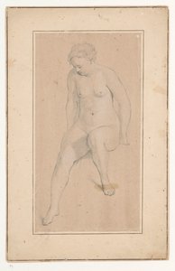 Desnudo femenino sentado de Jan Brandes (possibly)