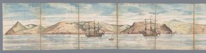 Vista de Santa Elena La isla de Santa Elena extraída de Rhee den el 31 de marzo de 1787 (título sobre el objeto)