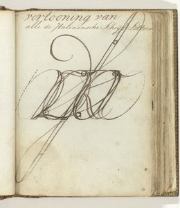 Letras de escritura italiana de Jan Brandes