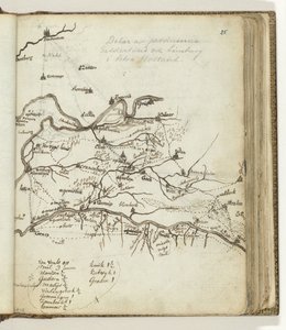 Mapa de la región entre Doetinchem y Venlo de Jan Brandes