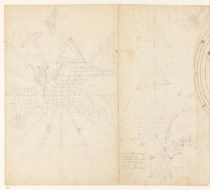 Papel de borrador con matemáticas y bocetos. de Jan Brandes