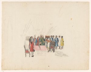 Recepción de los Enviados del Rey de Kandy, 1785 de Jan Brandes