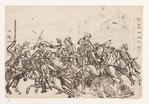 Batalla del Caballo / Alegoría de la Guerra Inglesa de Jan Brandes