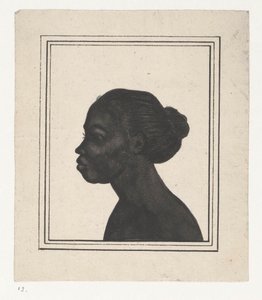 Silueta retrato de Flora Silueta de retrato de slavin Flora de Jan Brandes