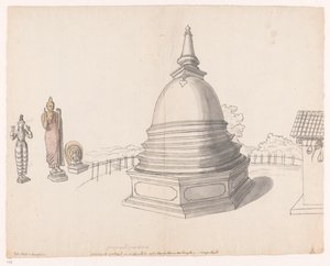 Singalese stupa te Moegerikalle de Jan Brandes