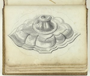 Pie de la vasija para beber del Rey de Candi de Jan Brandes
